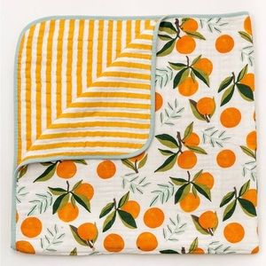 Clementine Muslin Reversible Quilt & Bib